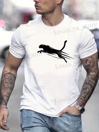 T-shirts masculins Nouveaux t-shirts pour hommes 3d Impression simple à court de cou court o cou ts T-shirt décontracté d'été pour hommes de mode de mode surdimensionnés Ropa hombre t240419