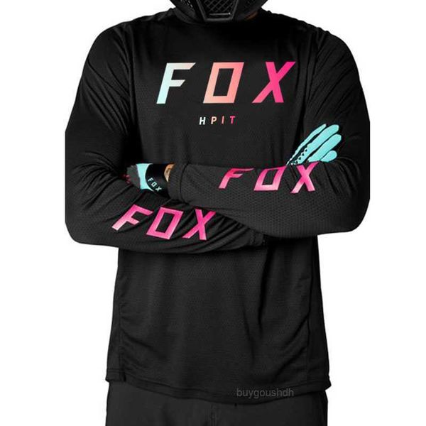 T-shirts pour hommes Nouveau Motocross Hpit Fox MTB Downhill Jersey MX Cyclisme VTT DH Maillot Ciclismo Hombre Quick Dry Jersey Racing 2023 T99