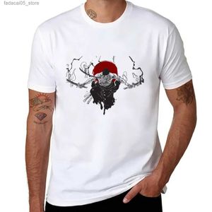 T-shirts voor heren Nieuwe Roronoa Zoro Pirate Hunter T-shirt Snel drogen Koreaanse mode Solid Color Mens Q240426