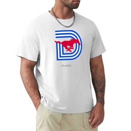 T-shirts pour hommes NOUVEAU T-shirt de football SMU / Dallas Anime Tops mignons Vêtements esthétiques T-shirts lourds pour hommes