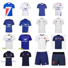 Heren T-shirts Nieuwe stijl 2021 2022 2023 2024 Frankrijk Super Rugbvy jersey shirt Thailand kwaliteit 20/21/22/23/24 Maillot de Foot Franse BOLN shirts vest 6VCL