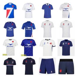 Heren T-shirts Nieuwe stijl 2021 2022 2023 2024 Frankrijk Super Rugbvy jersey shirt Thailand kwaliteit 20/21/22/23/24 Maillot de Foot Franse BOLN shirts vest