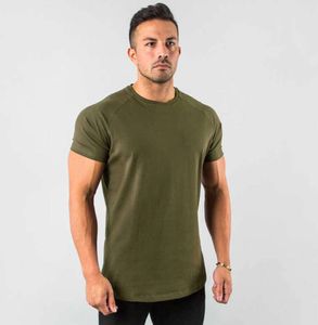 T-shirts pour hommes Nouveaux Tops unis élégants Fitness Hommes T Manches courtes Muscle Joggers Bodybuilding Tshirt Mâle Gym Vêtements Slim Fit Tee G 32