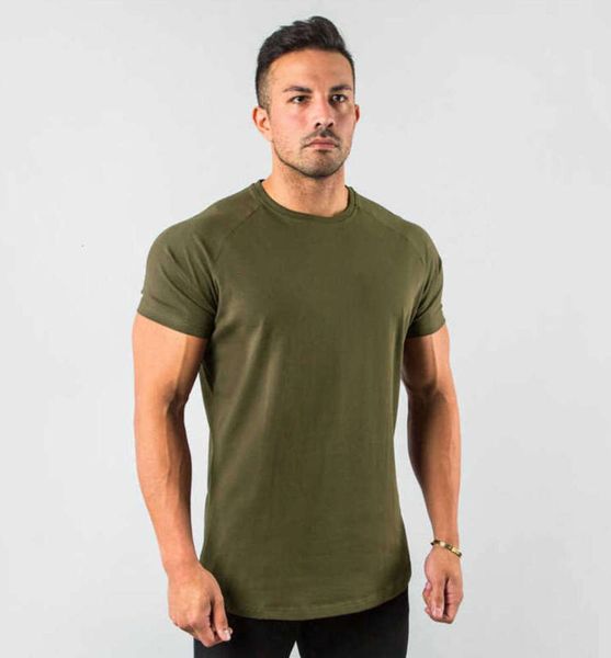 T-shirts pour hommes Nouveaux Tops élégants Tops Fitness Hommes T Manches courtes Muscle Joggers Bodybuilding Jachère Tshirt Mâle Gym Vêtements Slim Fit Tee U985