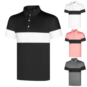 T-shirts voor heren Nieuwe zomer hoogwaardige golfheren Golfheren Korte mouwen Ademend snel droog sweatshirt