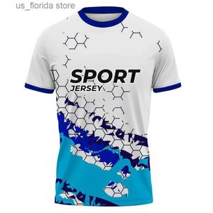 T-shirts pour hommes Nouveau sweat-shirt T-shirt pour hommes Impression 3D Sports d'été Col ras du cou Casual Short Slve Ts Vêtements pour hommes Respirant Tops à séchage rapide Y240321