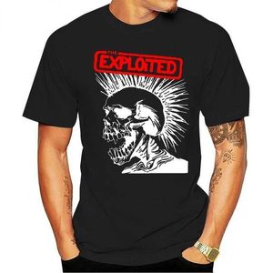 Camisetas para hombres New The Explotited Maggie T Shirt Men Gothic Tend Tshirt Male de gran tamaño Harajuku Punk Clothing Men Clothing Ropa Hombre T240510