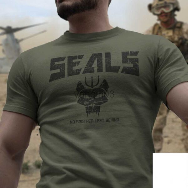 T-shirts pour hommes NOUVEAU US Navy Seals Bravo Team DEVGRU Special Forces Elite Soldiers Hommes T-Shirt Court Casual 100% Coton Chemises J230602
