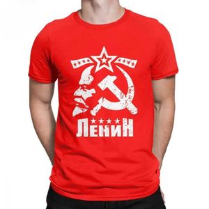 T-shirts voor heren nieuwste CCCP USSR T-shirt T-shirt Vladimir ilyich Lenin Men t Shirts bolsjewistische revolution kleding communisme marxisme Socism ts T240510