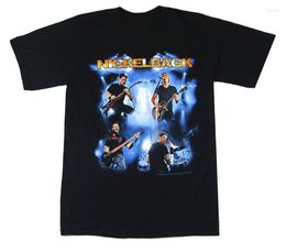 T-shirts pour hommes Nickelback Collage Po 2009 Tour Black Shirt Band Merch Birthday Gift Tee