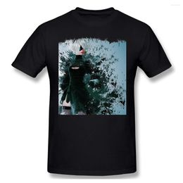 Camisetas para hombres Nier Automata Chiffon Top Camiseta Camas divertidas O Neck Algodón Camisa de humor