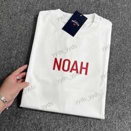 T-shirts voor heren Noah NYC Core 23SS Summer Cool Simple Cotton Loose Short Sleeve T-Shirt Underlay T-shirt T230327