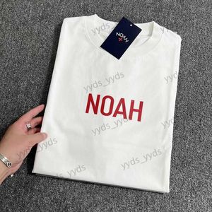 T-shirts pour hommes NOAH NYC CORE 23SS Summer Cool Simple Cotton Loose Short Sleeve T-shirt Underlay TEE T230327