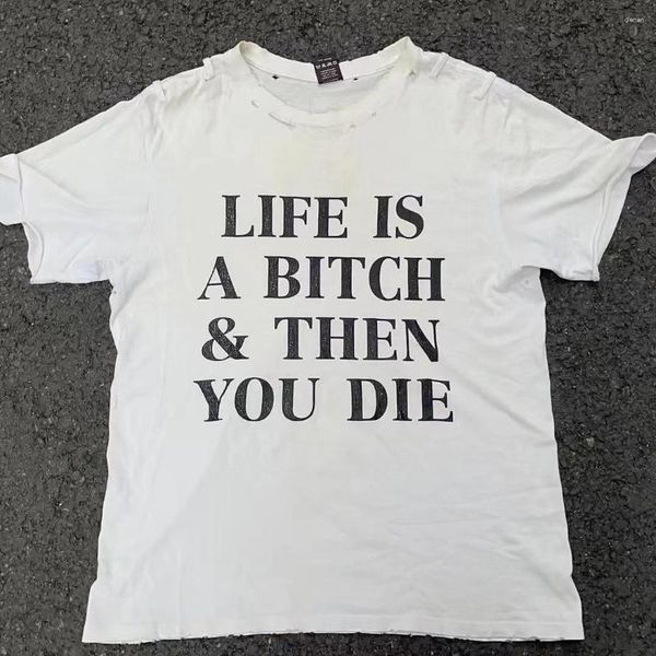 Camisetas para hombres Novedad 2023 Hombres Número Nine Life Is Camiseta Hip Hop Skateboard Street Algodón Camisetas Top Us Tamaño 1 2 3 #B06