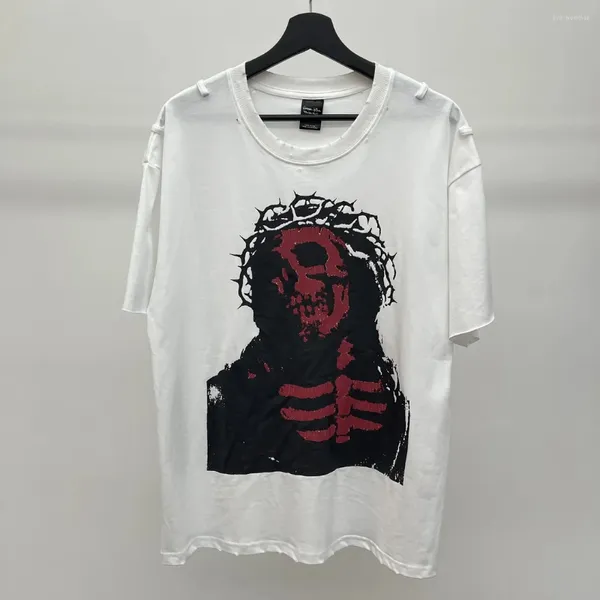 T-shirts masculins nouveauté 2024 hommes numéro neuf Jesus Skull t-shirt hip hop skateboard street cotton t-shirts tee tee top us size bg85