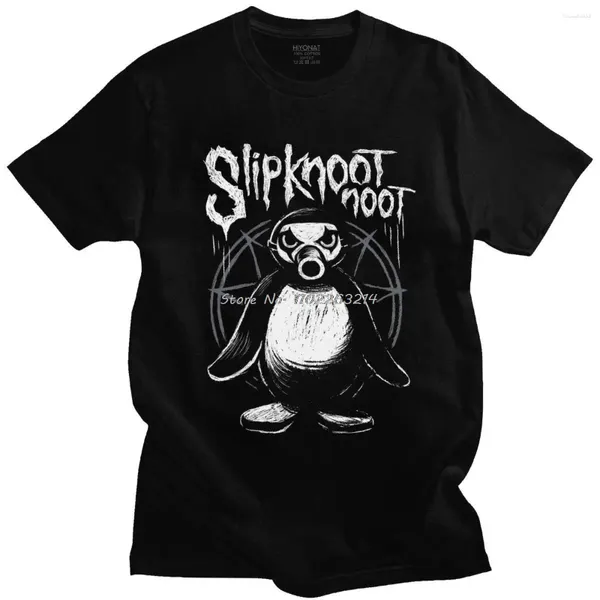 Camisetas para hombre, novedad, camiseta Noot Pingu para hombre, camisetas divertidas de algodón, camisetas de dibujos animados de pingüino Meme, camisetas casuales de manga corta, ropa