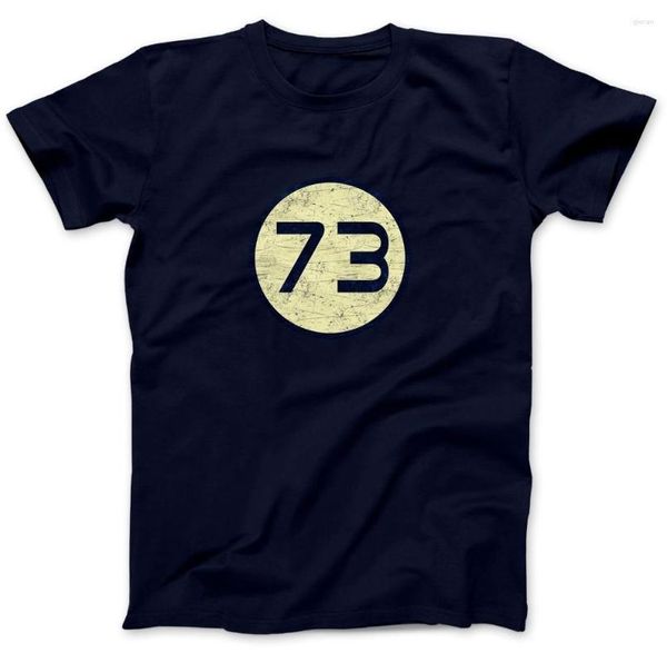 T-shirts pour hommes numéro 73 T-Shirt coton Premium Sheldon 8 couleurs col rond mode été Fitness vêtements film chemise