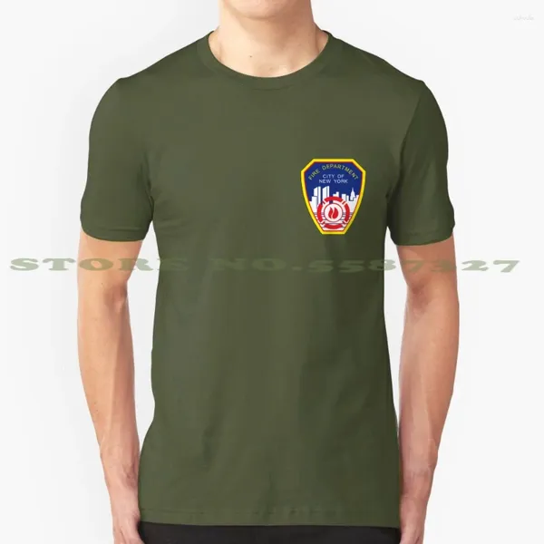 Camisetas para hombre Nyfd moda Vintage camiseta York bomberos combatiente ciudad de