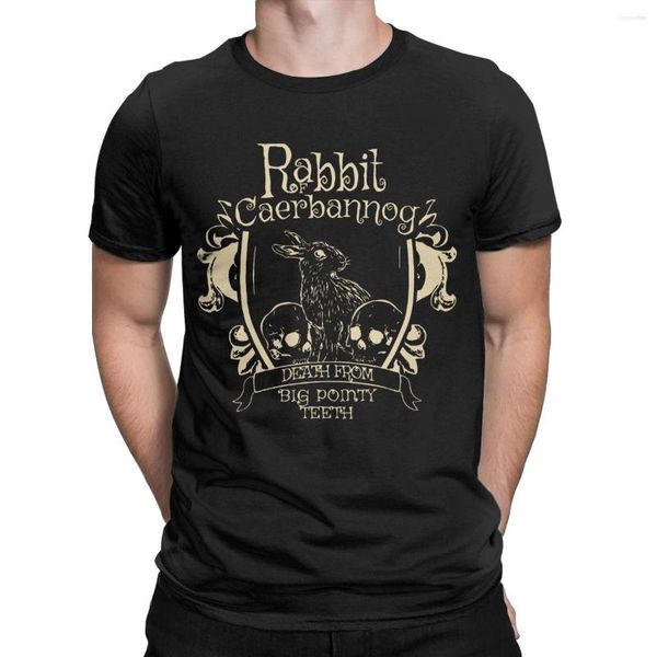 Camisetas para hombre de Caerbannog para hombres y mujeres, camisetas divertidas de algodón con cuello redondo, camisetas asesinas, camisetas de manga corta, llegada