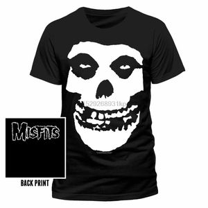 Heren T-shirts Officiële Misfits-Skull Mens Black T-shirt