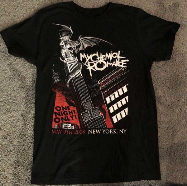 T-shirts pour hommes T-shirt officiel MY CHEMICAL ROMANCE Black DRAGON NYC Band Tee Toutes les tailles Tour T-Shirt Casual Man Tees J230602