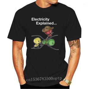 Camisetas para hombre Ohm Volt Amp Electricidad explicada Funny Electrician Nerd Camiseta de algodón Harajuku O-cuello Camiseta Hombres Streetwear Hip Hop