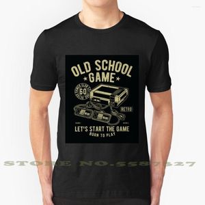 Heren t shirts old school game console zwart wit t -shirt voor mannen dames gamer joystick retro vintage