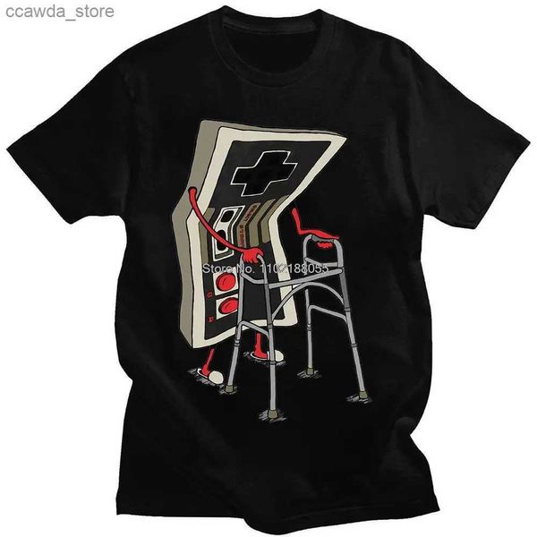 T-shirts pour hommes Old School Jeu vidéo T-shirt Arcade 80s Rétro Designer T-shirts graphiques Streetwear 1Coton Vintage Tees Oversize Streetwear Q230102