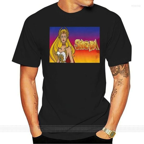 Camisetas de hombre OLDSKOOL CUSTOM ART SHE-RA CARTOON MUJERES FRONTAL COMPLETO DE OPCIONES de camisa Camiseta de marca masculina Hombres Verano Algodón