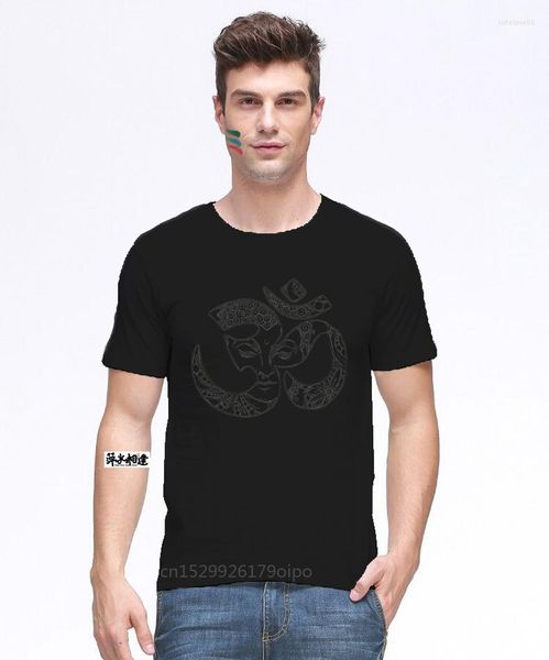 Camisetas para hombres Om Buddha Shirt para mujeres Yoga Pantalla gráfica Impresión en polialgodón suave y cómodo Hombres casuales