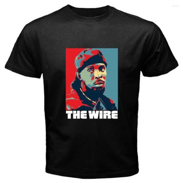 T-shirts pour hommes OMAR LITTLE The Wire TV Show T-Shirt noir 2023 pur coton manches courtes Hip Hop mode hommes T-Shirts
