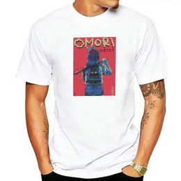 T-shirts masculins T-shirt omori pour hommes T-shirt Horreur T-shirt décontracté à manches courtes T-shirt de cou pur Coton Coton Summer J240506