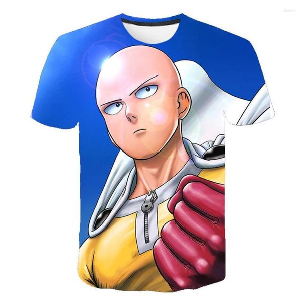 T-shirts pour hommes One Punch T-shirt Hommes Femmes Été Mode Tshirt Garçon Fille Manches courtes Cool Vêtements Enfants Anime Fans Anniversaire Tops Party Te