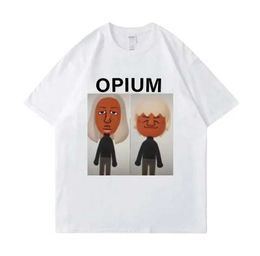 T-shirts masculins Opium Ken Carson Détruiser le t-shirt solitaire Funny Wii personnages meme graphiques t-shirts mascules