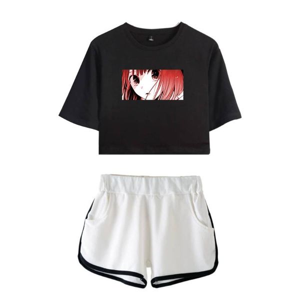 T-shirts pour hommes Oshi No Ko Anime Deux pièces Ensembles Summer Manga Cool Femmes Pantalon court T-shirt à manches Setsmen