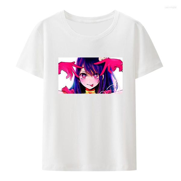 T-shirts pour hommes Oshi No Ko personnages T-shirts en coton OshinoKo Anime Style nostalgie femme vêtements Y2k hauts femmes Otaku Vintage Harajuku