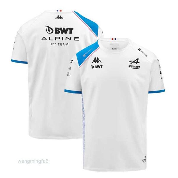 Camisetas para hombres Camisetas al aire libre 2023 Venta caliente F1 Traje de carreras Renault Racing Team Edition Cuello redondo Transpirable Secado rápido Manga corta para hombres 8qdw