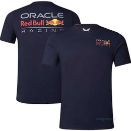 T-shirts pour hommes T-shirts d'extérieur 2023 Summer F1 Team Racing Suit Chemise à manches courtes pour hommes avec col polo Séchage rapide et respirant Ydny