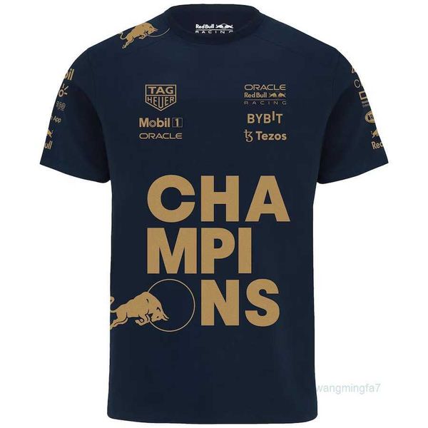 Camisetas para hombres Camisetas para exteriores Campeonato del equipo 2023 Edición conmemorativa Traje de carreras F1 Polo de manga corta Verstappen Mismo nuevo producto 7k45