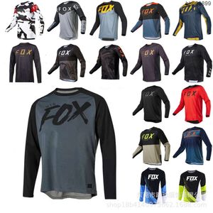 T-shirts masculins T-shirts extérieurs Nouveaux Foxx Off Road Motorcycle Race Cycling Sportswear Long Mancheve Top Mountain Mountain Verging G4DX