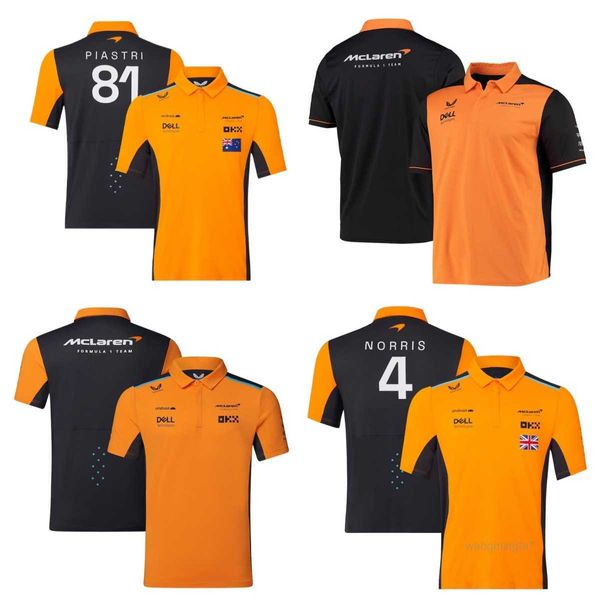 Camisetas para hombres Camisetas al aire libre Nuevo polo F1 Racing Traje de motocicleta Transpirable Secado rápido Cuello redondo Manga corta Bicicleta de montaña 2scz