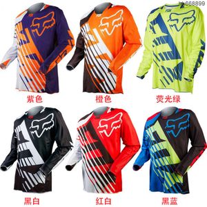 T-shirts voor heren Outdoor T-shirts Gedrukt Snelle onderworpen mountainbike fietsende kleding Top lange mouwen Zomer cross-country motorfiets shirt is nu groot W0AF