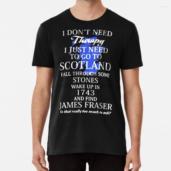 T-shirts pour hommes Outlander Merch Shirt Serie Hit Merchandise Scotland