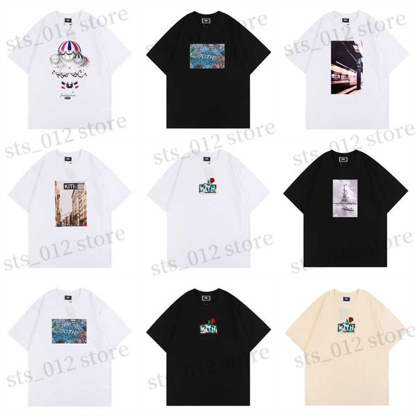 T-shirts pour hommes Oversize 2022 New Kith Tokyo Shibuya Box T-shirt Hommes Femmes Haute Qualité Street View Impression Chemises Tee Tops T-shirt surdimensionné Utss T230512