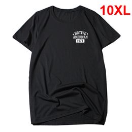 T-shirts pour hommes surdimensionnés hommes décontracté à manches courtes t-shirts en coton Slim Fit col rond été hauts t-shirts pour homme grande taille 10XL J0253 230412