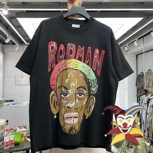 Camisetas para hombres Rodman de gran tamaño camiseta hombres mujeres mejor calidad camiseta dibujos animados impresión streetwear top tees t221130