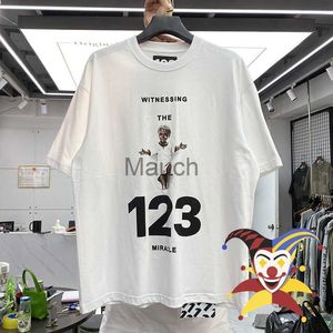 Mannen T-shirts Oversized RRR123 T-shirt Mannen Vrouwen B Kwaliteit Vintage Zomer Stijl RRR 123 Tee Tops J230625