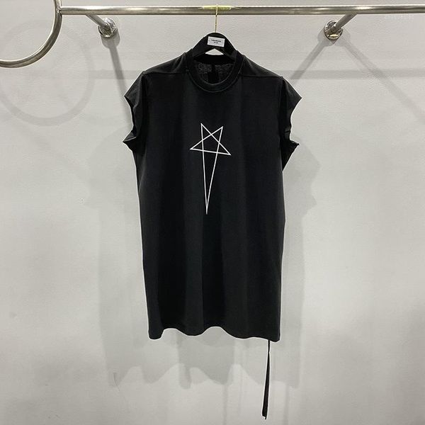 T-shirts masculins Owen Seak Men Shirt Casual Shirt Cotton Cotton Gothic Vêtements Hip Hop Tops Summer Femmes Solid Black