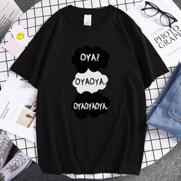 T-shirts pour hommes Oya Haikyuu Impression Mans T-shirts Casual Doux Mode T-shirt Créatif Respirant Vêtements Dessins Animés Lâche Tshirt LUXX