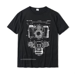 Hommes t-shirts p ographie amant cadeau chemise caméra Vintage brevet impression Camisa chemises ops chemise coton hommes décontracté 230417